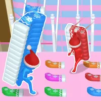 Christmas Bridge Runner is a festive arcade runner game where quick collecting and smart building lead you to victory. Dash across snowy platforms, stack stockings, and race to the finish before anyone else. Jump into the holiday action and start building your way to the win.